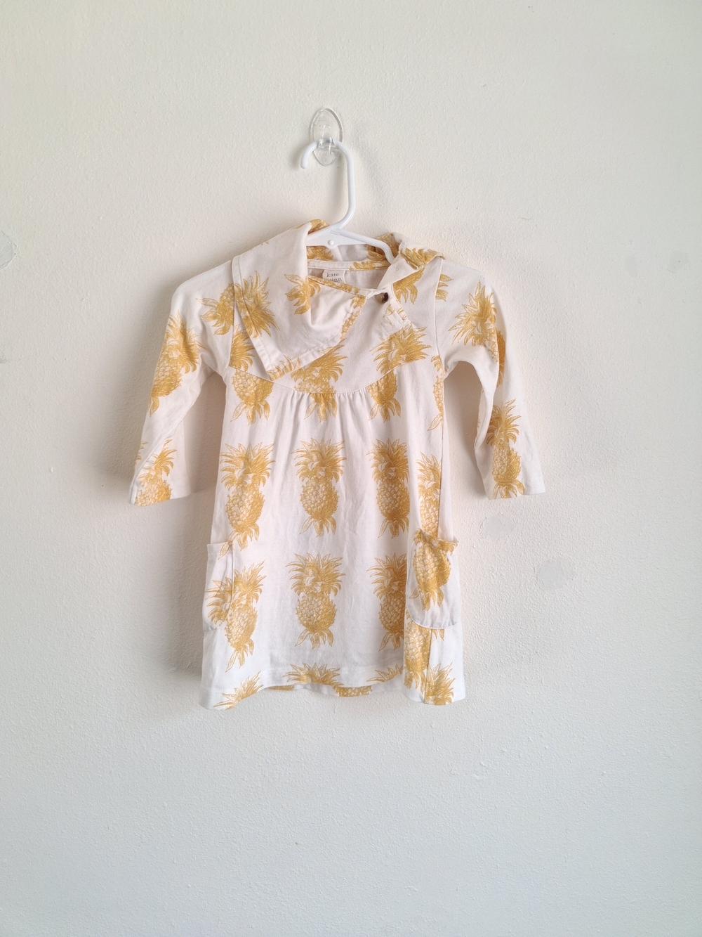 Kate Quinn Pineapple Pocket Dress Size 12-18 Months